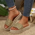 thumbnail image 4 of Slippers for Women Beach Fashion Boho Platforms Heel Open Toe Slip-On Summer Causal Dressy Daily Shoes for Women, 4 of 9