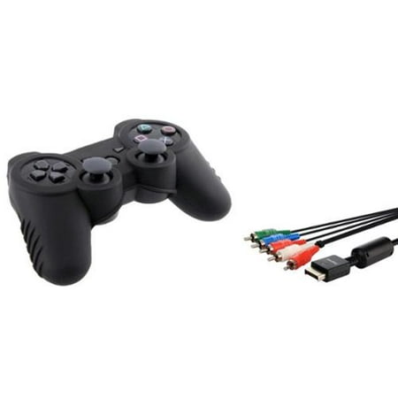 Insten HD Component AV Cable+Black Soft Case For Sony PS3 Slim (2-in-1 Accessory Bundle)