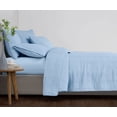 thumbnail image 4 of Cannon Heritage Solid 100% Microfiber Polyester Breezy Blue 3-Piece Full/Queen Quilt Set, Solid Casual themed, Adult Bedding, OEKO-TEX Certified, 4 of 6