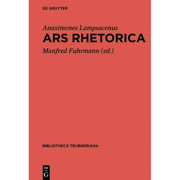 Bibliotheca Scriptorum Graecorum Et Roma Ars Rhetorica, (Hardcover)