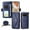 Blue, variant on For Google Pixel 9 / Pixel 9 Pro Vintage Leather Wallet Case For Women Men Multi-Card Slots Hidden Button Pocket Detachable Shoulder Strap ,Shockproof Phone Case,Blue