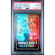 Collectible 2024 Panini Minecraft Milestones Minecraft Legends #14 PSA 8