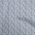 thumbnail image 1 of oneOone Silk Tabby Dusty Blue Fabric Kids Sewing Material Print Fabric By The Yard 42 Inch Wide, 1 of 4