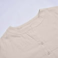 thumbnail image 7 of Womens Summer Tops T Shirts Solid Color Linen Longline Cardigan Size Available Tees,Khaki,S, 7 of 7