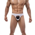 thumbnail image 3 of BKQCNKM Thongs Crotchless Panties underwear Mens Underwear Underpants Cotton Breathable Underwear Briefs Men's Panties White Xl, 3 of 5