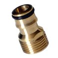 thumbnail image 1 of Conector de Grifo de Manguera de Latón Tubería de Agua de Jardín Roscada Accesorios de Adaptador Boquilla de Rociador 20 mm OD x 41 mm L Sharpla Conector de grifo de latón de manguera, 1 of 5