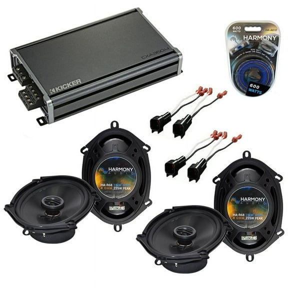 Fits Lincoln Navigator 99-14 Speaker Replacement Harmony (2) R68 & CXA360.4 Amp