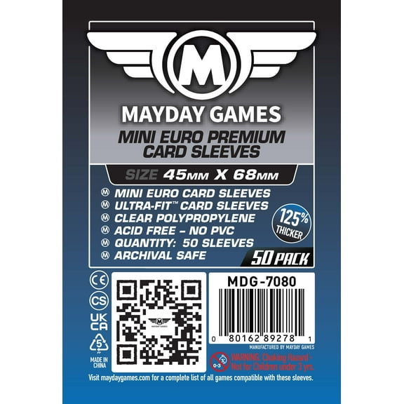 Mini Euro Card Sleeves (45x68mm)