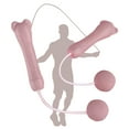 thumbnail image 3 of Cuerda de saltar de acero de alta velocidad ajustable para gimnasio, boxeo, ejercicio, fitness Rosa Inalámbrico, 3 of 9