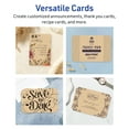 thumbnail image 3 of Avery Printable Cards with Scalloped Edges, 6" x 9", Kraft Brown, 50ct, 3 of 8