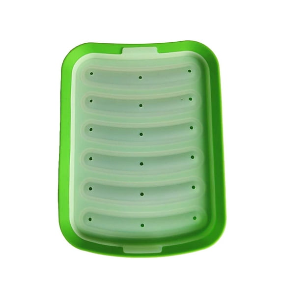 Silicone Sausage and Ham Molds with Lid, High Temperature Resistant, Venting Design, Easy to Clean and Store, Perfect for Baking and Meal Prep