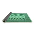 thumbnail image 2 of Ahgly Company Indoor Square Persian Turquoise Blue Traditional Area Rugs, 3' Square, 2 of 4