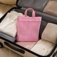 thumbnail image 2 of Mesh Storage Bag - Portable Zipper Tote for Travel & Daily Organizer - Handheld Breathable Toiletry Bag for Bathroom, Beach, Pool Pink, 2 of 7