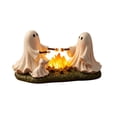 thumbnail image 6 of HJuyYuah Ghost Resin Statue with LED Light, Roasting Marshmallows Halloween Decor for Shelf Mantel Home, 6 of 6