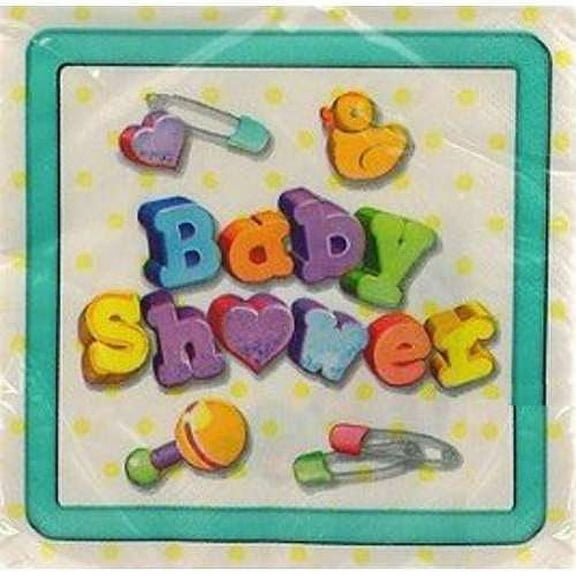 Various Baby Bliss Disposable Napkins, Baby Shower, 16 Count