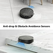 Prettycare C2 2 in 1 Robot Vacuum and Mop Combo Cleaner, Black