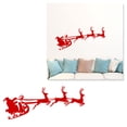 thumbnail image 3 of Patrón de tres renos y Santa Claus Adhesivos de pared de Navidad Decoración de la pared Pegatinas extraíbles para escaparate de la tienda Escaparate de cristal Sala de estar, 3 of 5
