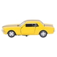 thumbnail image 4 of Modelo de coche retro a escala 1/32, de aleación, con puertas abiertas, para coleccionistas infantiles, color amarillo., 4 of 14