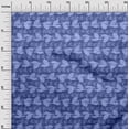thumbnail image 3 of oneOone Georgette Viscose Medium Blue Fabric Asian Block Craft Projects Decor Fabric Printed By The Yard 42 Inch Wide, 3 of 4