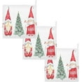thumbnail image 7 of Dreamtimes Christmas Watercolor Tree Baby Muslin Washcloths Face Towel, 3 PCS Red Gnomes Burp Cloths Cotton Wipes Infant Wash Cloth for Newborn Boys Girls 12x12 inches, 7 of 7
