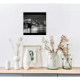 thumbnail image 3 of ONETECH New York City Skyline Night Modern Stretched and Framed Black and White Cityscape Giclee Canvas Prints 12\x12\, 3 of 4
