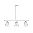 thumbnail image 5 of Innovations Lighting 916-3I-10-36 Cone Linear Cone 3 Light 36" Wide Linear Pendant - White, 5 of 5