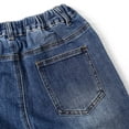 thumbnail image 5 of KIDSCOOL SPACE Little Girls Jeans, 5-14T Simple Design Boys Ribbed Waist Denim Pants,Mid Blue,4-5 Years, 5 of 6