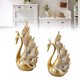 thumbnail image 5 of Resina Pareja Adornos De Cisne, Figuras De Estatuas De Pareja De Cisne Decoraciones Con Forma Vívida De Superficie Lisa Para La Boda En El Hogar, 5 of 7