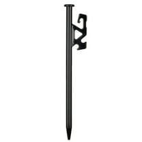 WRISTBIQUE Heavy Duty Tent Stake Steel Black 1Set 20X2X0.5CM for Outdoor Camping and Windproof