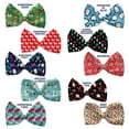thumbnail image 2 of Christmas Pet, Dog and Cat Bow Ties, "Christmas Friends Group" (Choose from 10 different patterns!), 2 of 11