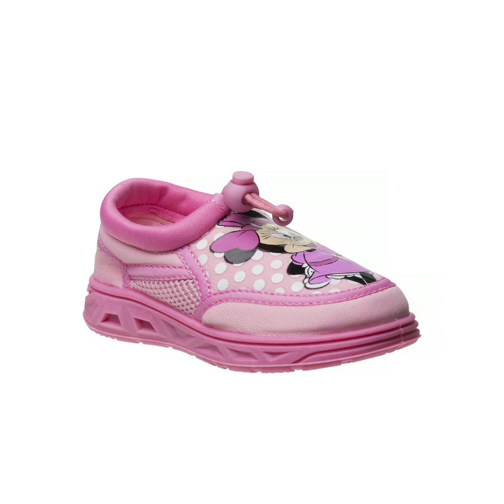 Minnie Mouse - Minnie Mouse Toddler Girls Pink Polka Dot Water Shoes ...