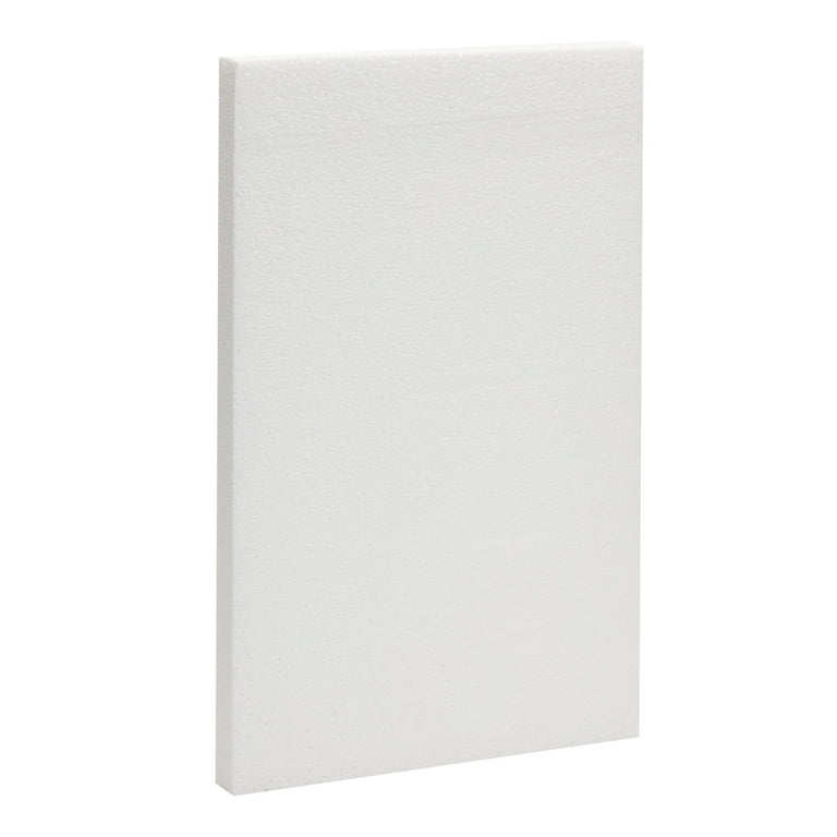 1 Inch Thick Foam Board Sheets - 6 Pack 17x11 Inch Polystyrene