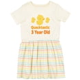 thumbnail image 3 of Inktastic 3rd Birthday Duck Quacktastic 3 Year Old Girls Toddler Dress, 3 of 5