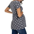 thumbnail image 4 of YAGHYAGH Pregnant Womens Summer T-shirt Short Sleeve Maternity Tee Tops Plus Size, 4 of 4