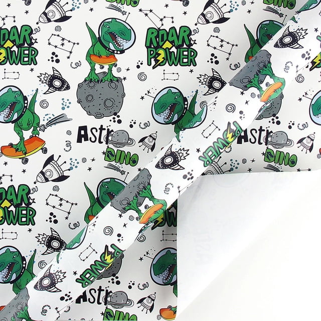 Suncoda Wrapping Paper, Spaceship Cute Children's Toy Birthday Gift Wrapping Paper Book Cover Paper