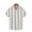 White A, variant on Swuxness Men's Print Short Sleeve Turn-Down Collar Button Front Casual Shirt Summer Breathable Stylish