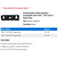 thumbnail image 2 of Parking Brake Cable Equalizer - Compatible with 1990 - 1997 Ford F-Super Duty 1991 1992 1993 1994 1995 1996, 2 of 2