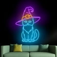 thumbnail image 4 of Handmadetneonsign Cat Halloween Neon Sign, Halloween Led light, Halloween Room Wall Art Decor 68371, 4 of 5