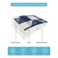 thumbnail image 4 of Twin XL Quilt Bedding Set, Navy Blue Geometric Reversible Summer Quilt 3 Pieces, Modern Abstract Art Rustic Lightweight Bedspreads Coverlets with 2 Pillow Shams for All Seasons, 4 of 5