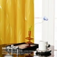 thumbnail image 2 of Deconovo Kitchen Curtains for Small Window, Silver Wave Foil Printed,Grommet Top Drapes (42 x 45 inch, Mellow Yellow, 2 Panels), 2 of 8