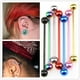 thumbnail image 2 of Piercings de Barras Recta de material acero Inoxidable Antialérgenico, Piercings de Cuerpo, Color Mezclado Yinane pernos de la barra con barra, 2 of 6