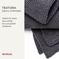 thumbnail image 4 of Manta Graphito 100% Algodón - Cobija Confortable y Elegante - 120x180 cm - Frazada Versátil en Gris Oscuro Para las 4 Estaciones - Decoracion Hogar, 4 of 6