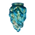 thumbnail image 2 of B&P Lamp Blue Iridescent Art Glass Flame Pendant Shade, 2 of 2