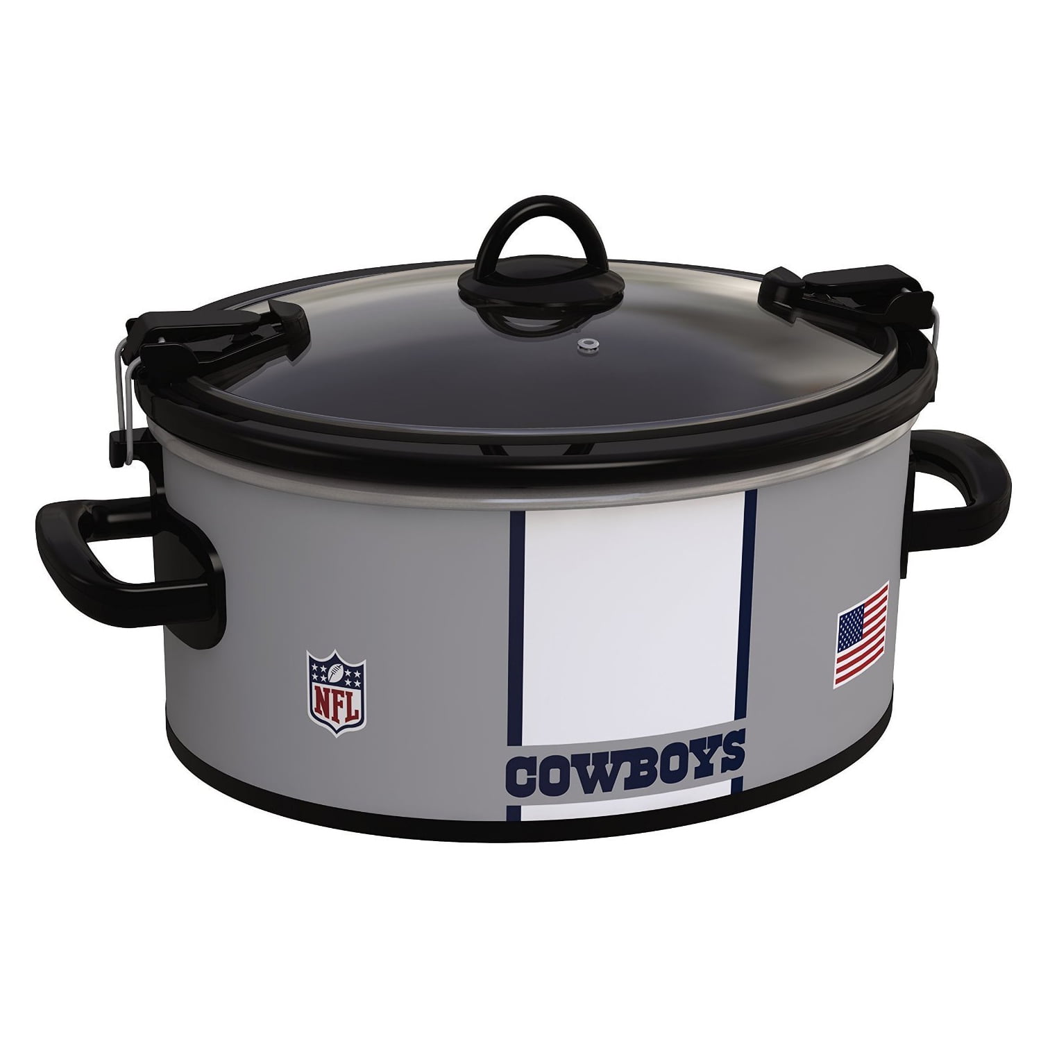 CrockPot NFL 6Quart Slow Cooker Dallas Cowboys Dishwashersafe Glass