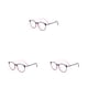 thumbnail image 2 of Jumpingount Montura para gafas de lectura, monturas para gafas flexibles, montura redonda antideslizante, soporte integrado para la nariz, rosa y Type1 NO1, 2 of 6