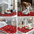 thumbnail image 7 of Valentines Day Dish Drying Mat 18x24 Inch Valentine Red Love Heart Drying Mats for Kitchen Counter Super Absorbent Microfiber Large Dish Drying Pad Heat Resistant Dish Draining Rack Mat, 7 of 7