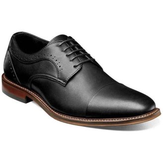 Stacy Adams Abbott Cap Toe Oxford Leather Shoes Black  display picture 1