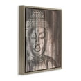 thumbnail image 4 of Stupell Industries Rustic Buddha Face Religious & Spiritual Painting Brown Floater Framed Canvas Art Print Wall Art, 25 x 25, 4 of 10