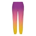 thumbnail image 5 of BLVB Womens Gradient Cinch Bottom Sweatpants Pockets High Waist Sporty Gym Athletic Fit Jogger Pants Lounge Trousers, 5 of 5