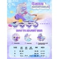 thumbnail image 2 of Patines en línea 2PM SPORTS para niñas de 4 a 12 años con ruedas iluminadas, 2 of 8